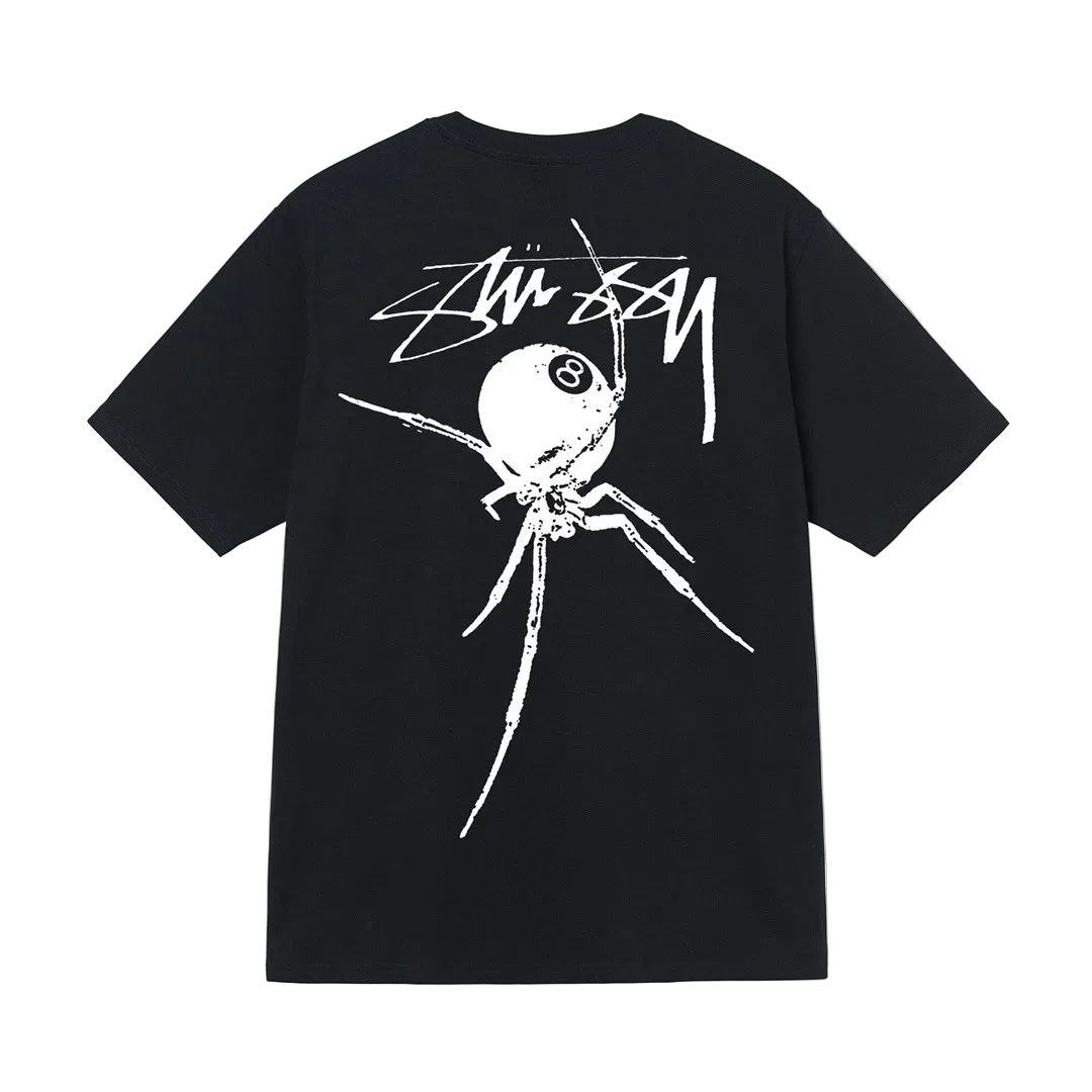 STUSSY BLACK SPIDER SHIRT