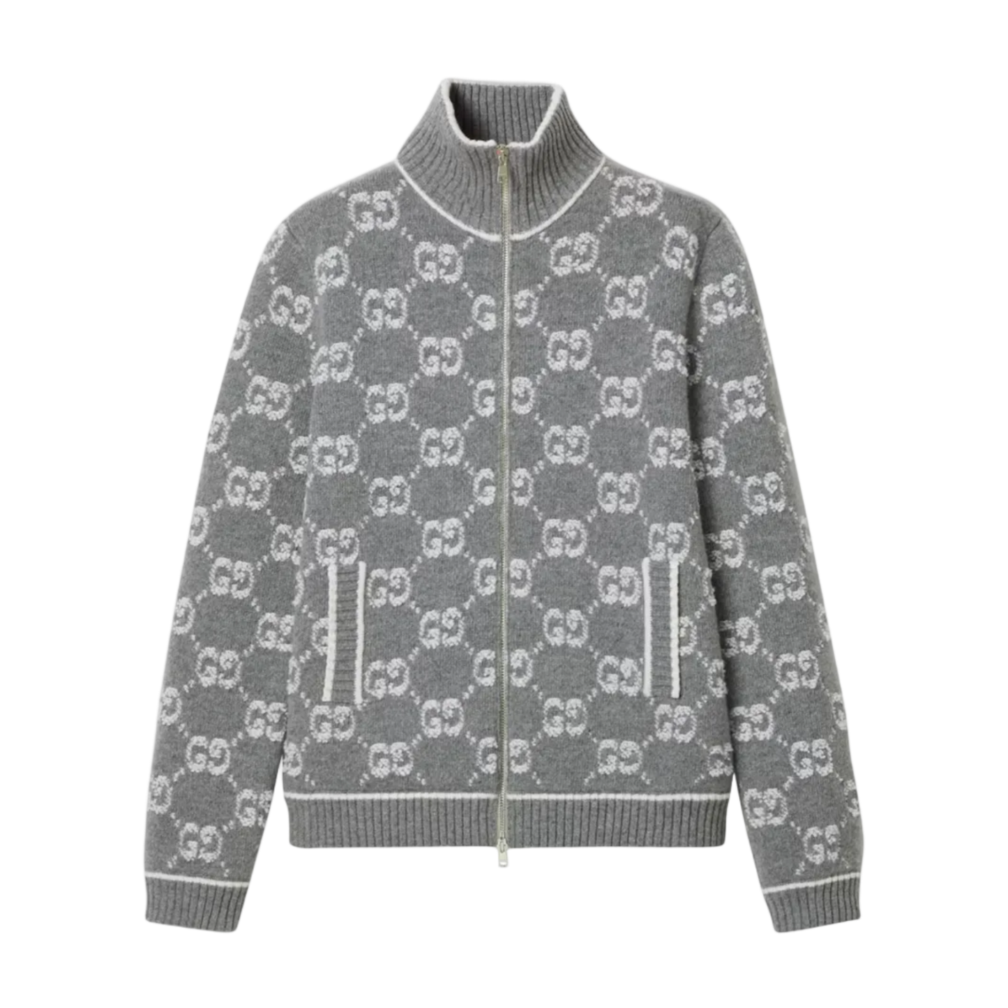 GREY LV CARDIGAN