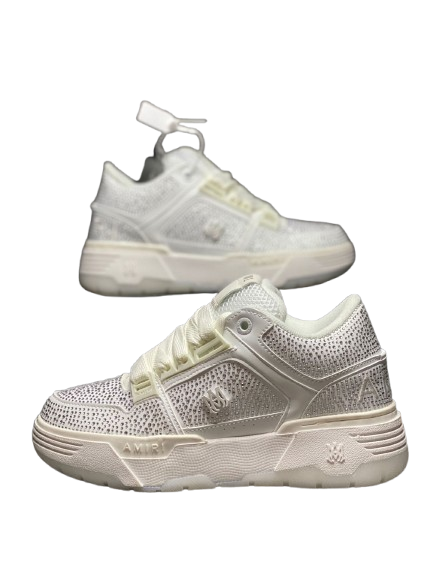 AMIRI SHOES WHITE GLITTER