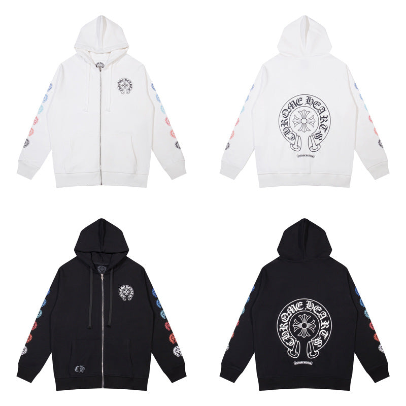 CHROME HEARTS HORSESHOE SLEEVES ZIPUP
