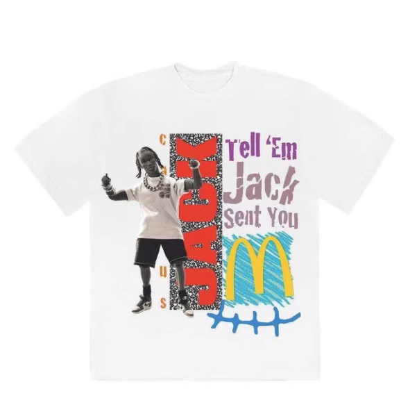 TRAVIS SCOTT T-SHIRT WHITE MCDONALDS
