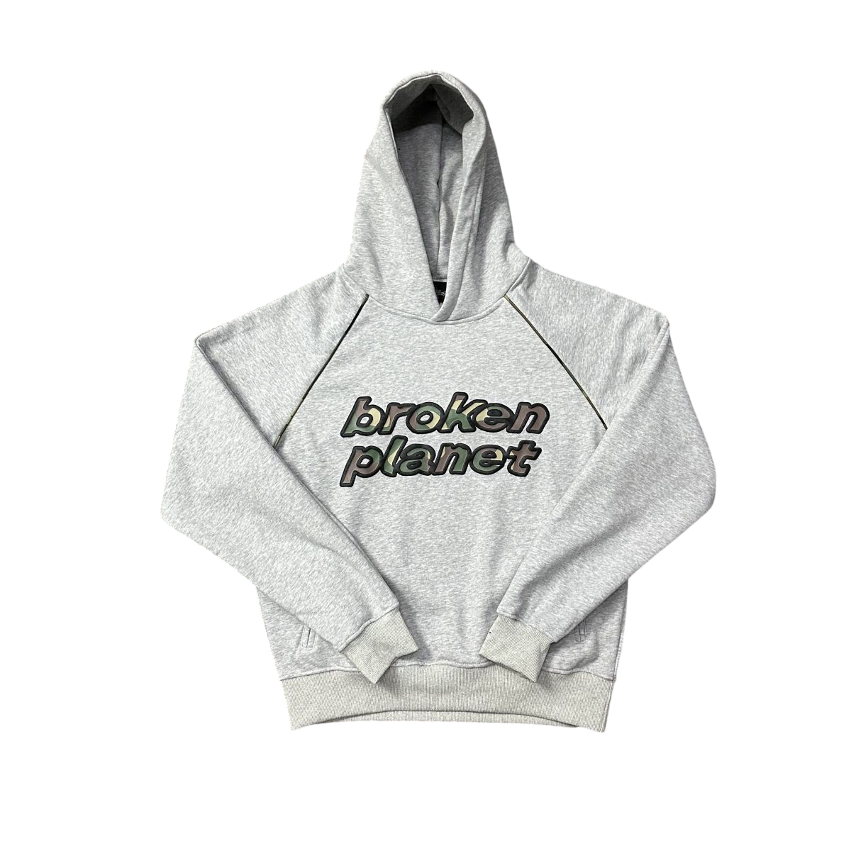 BROKEN PLANET GRAY HOODIE