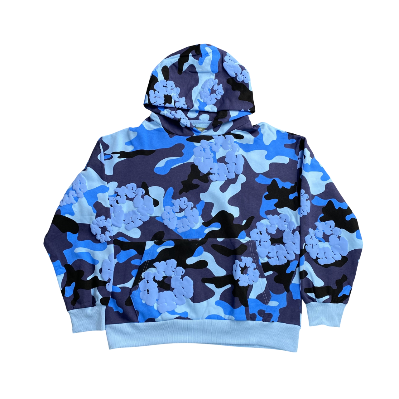 DENIM TEARS CAMO BLUE HOODIE