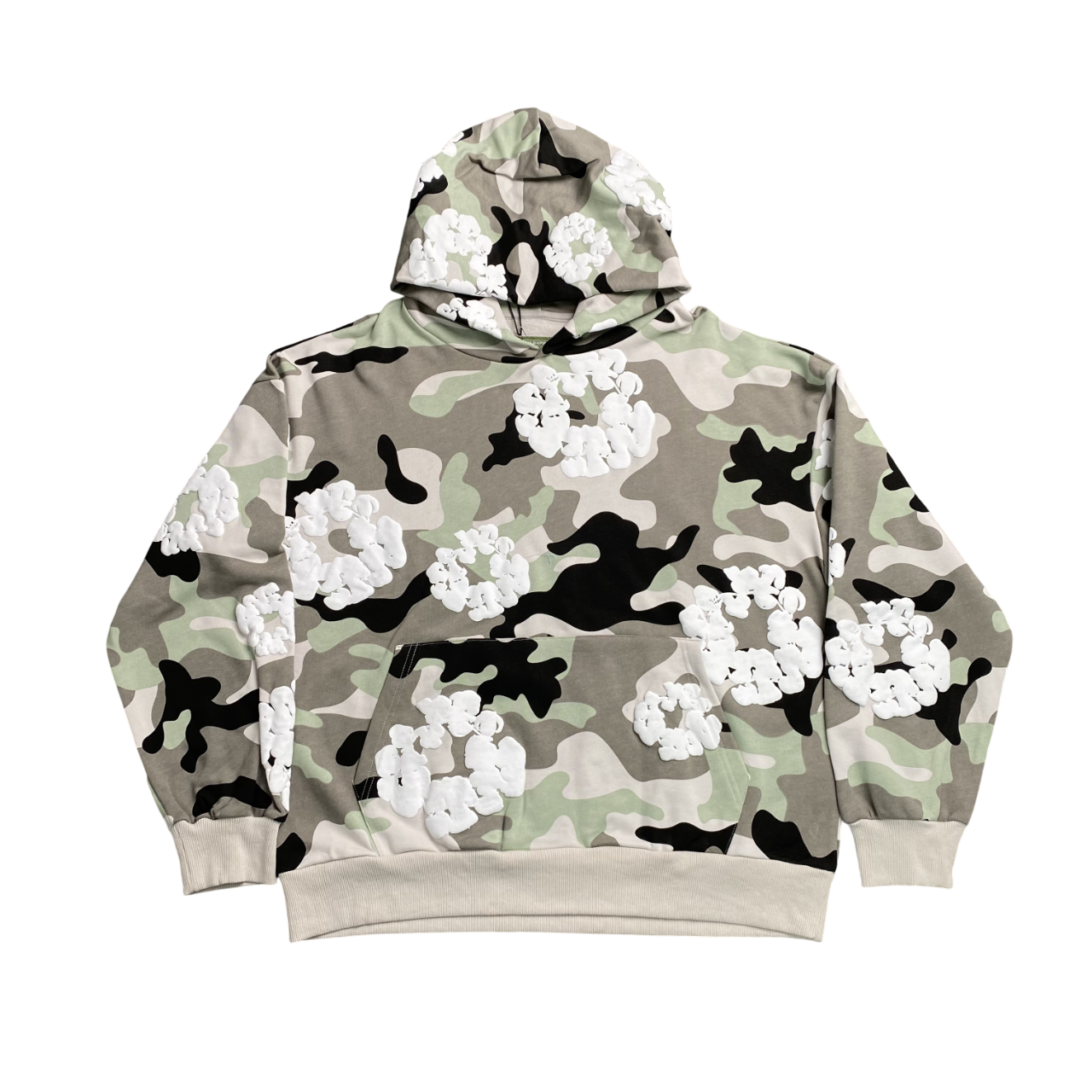 DENIM TEARS CAMO KHAKI HOODIE