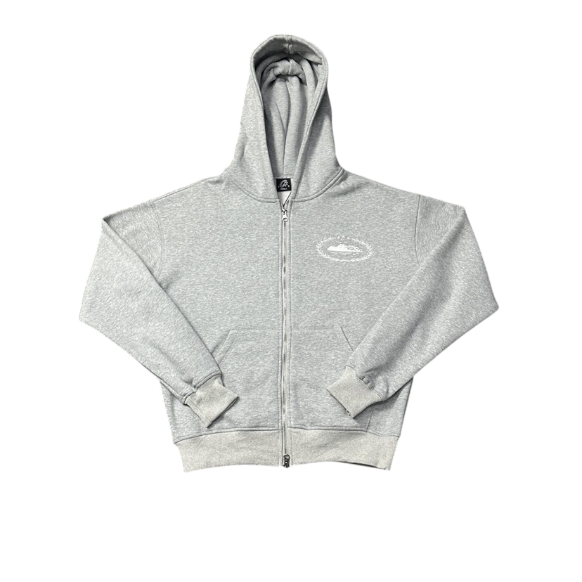 CORTEIZ GRAY ALCATRAZ ZIP UP