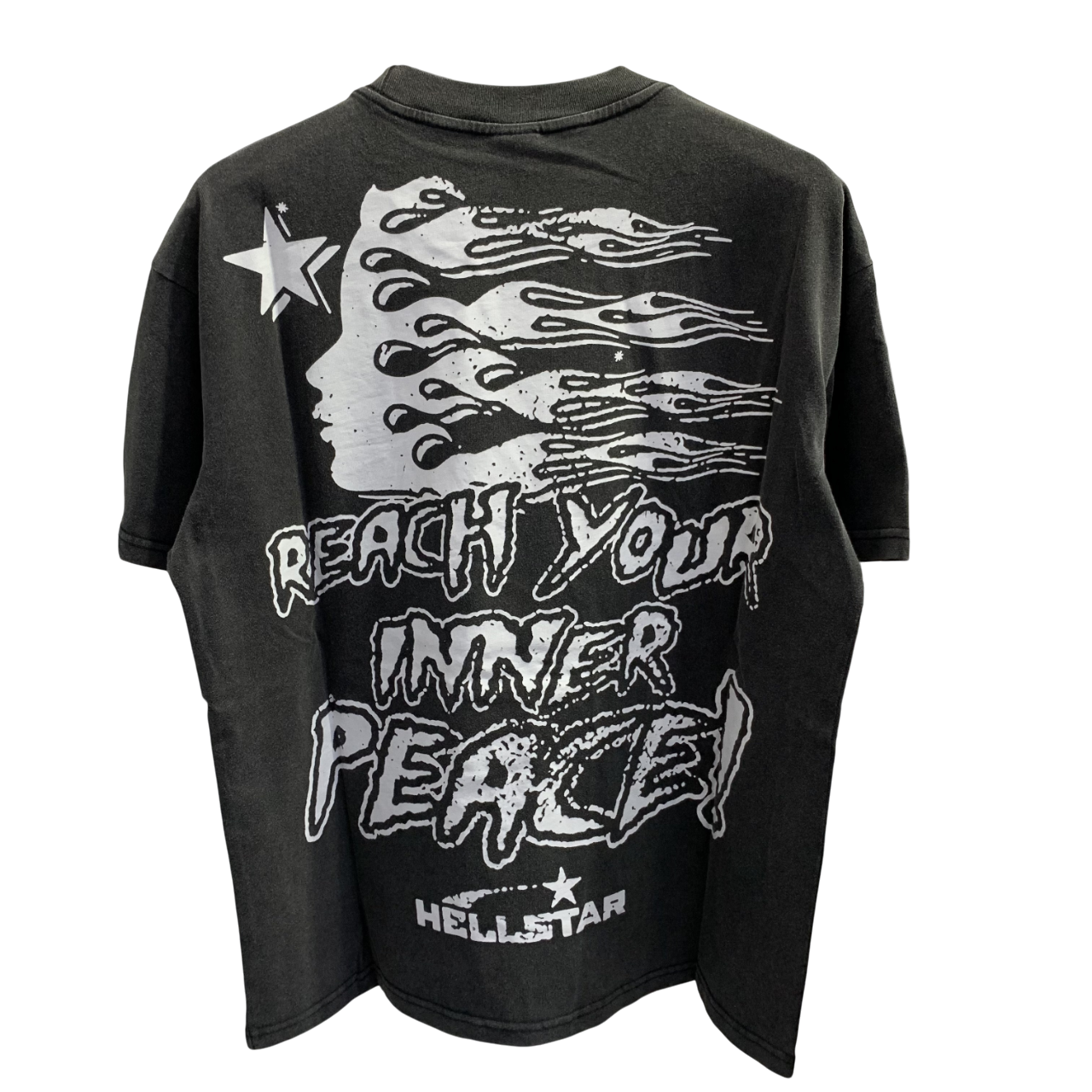 HELLSTAR STUDIOS TSHIRT INNER PEACE BLACK WHITE