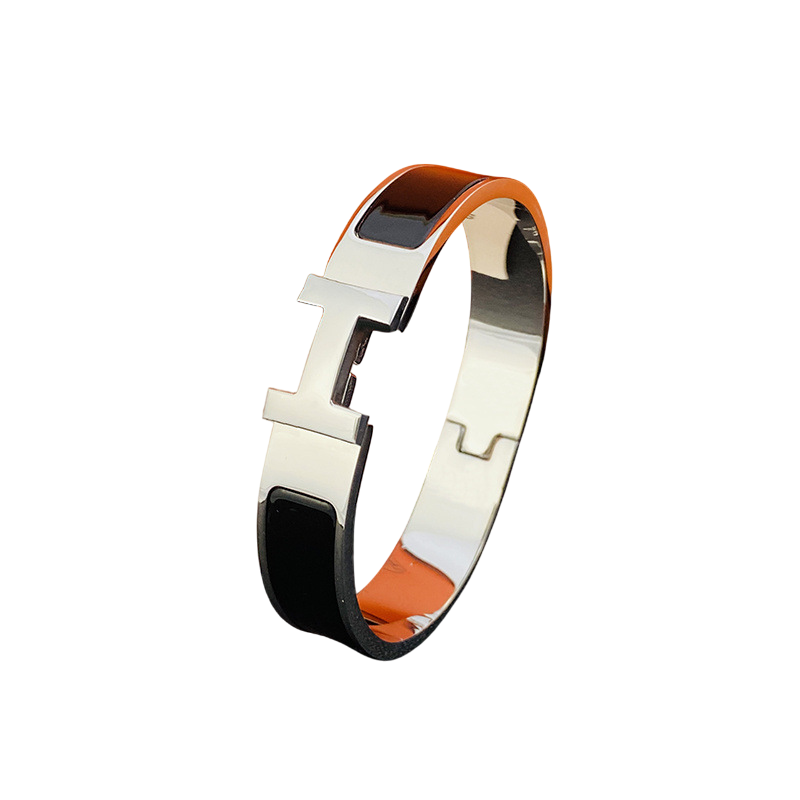 HERMES SILVER/BLACK BRACELET