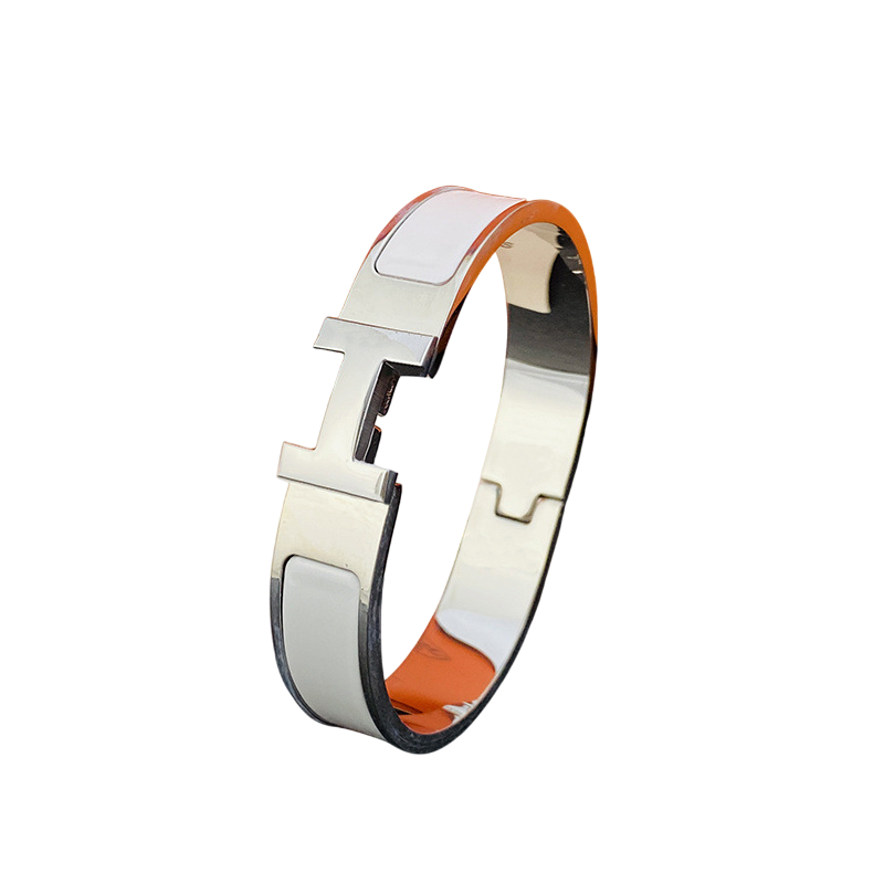 HERMES SILVER/WHITE BRACELET