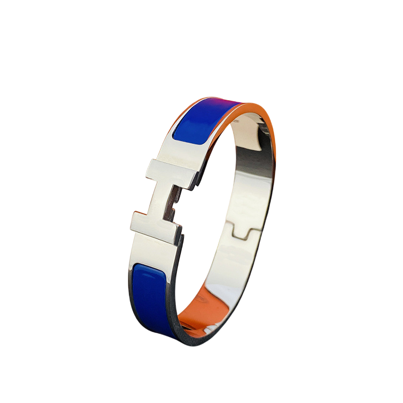 HERMES SILVER/BLUE BRACELET