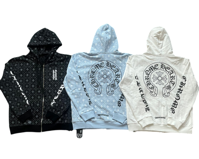 CHROME HEARTS VINTAGE CROSS PATTERN ZIPUP