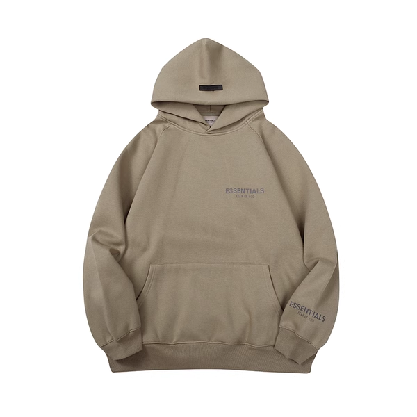 ESSENTIALS MINIMALISTIC KHAKI HOODIE
