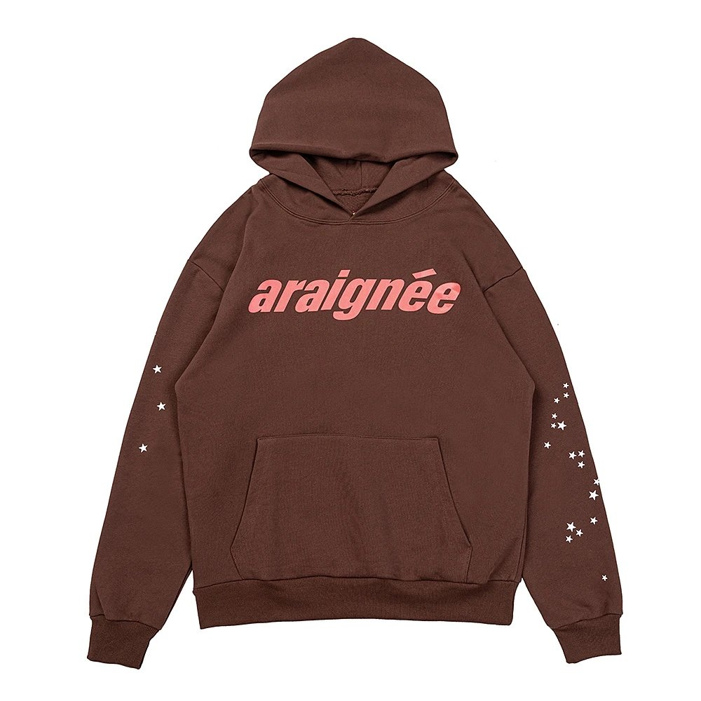SP5DER RED ARAIGNEE HOODIE