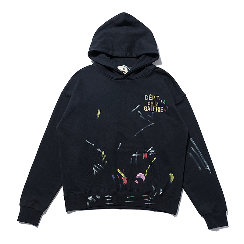 GALLERY DEPT SPLASH HOODIE BLACK