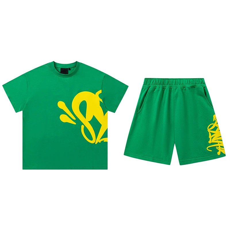 SYNA SHIRT AND SHORT SET Y/GREEN