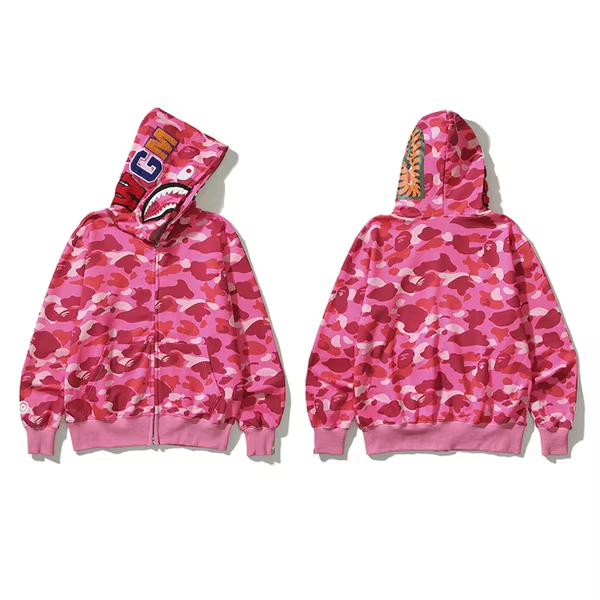 BAPE PINK ZIP