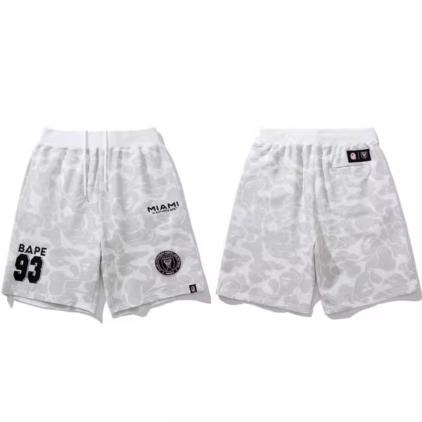 INTER MIAMI X BAPE WHITE SHORTS