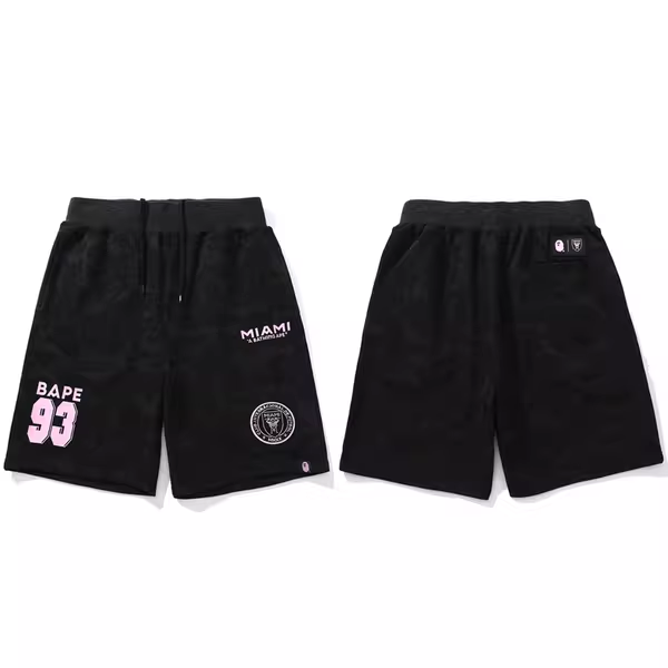 INTER MIAMI X BAPE BLACK SHORTS