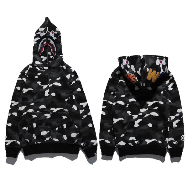 BAPE SPOTTED BLACK ZIP