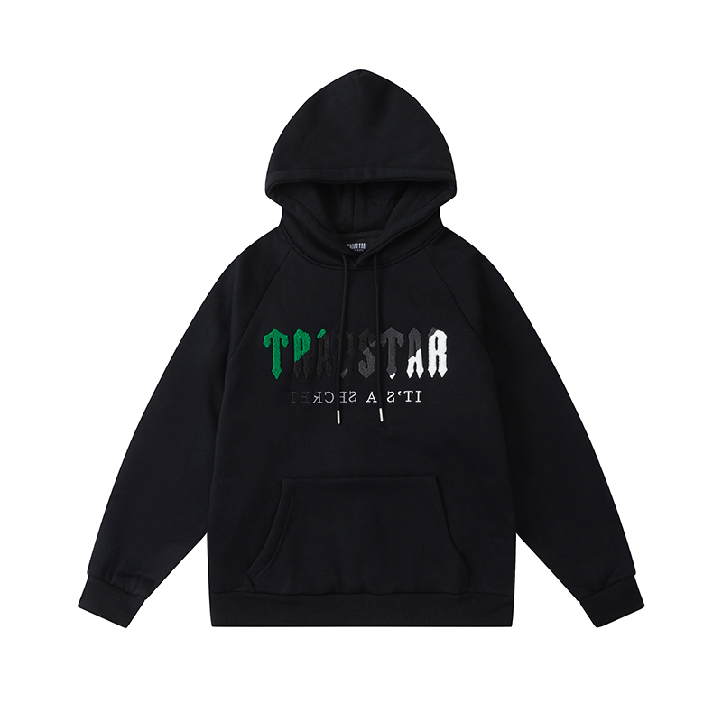 TRAPSTAR BLACK HOODIE G/B/W/G
