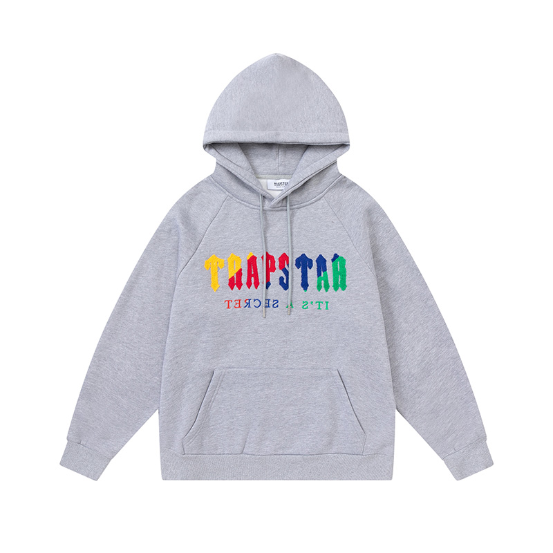 TRAPSTAR HOODIE GREY LGBTQ