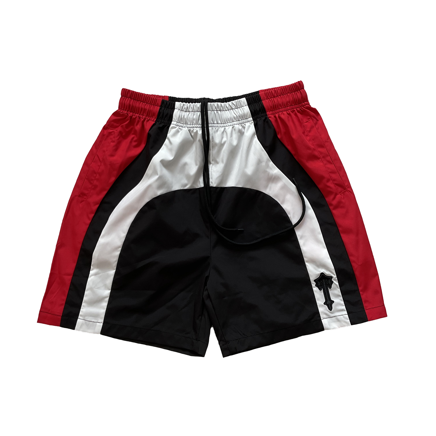 TRAPSTAR PANNELED SHORTS RED