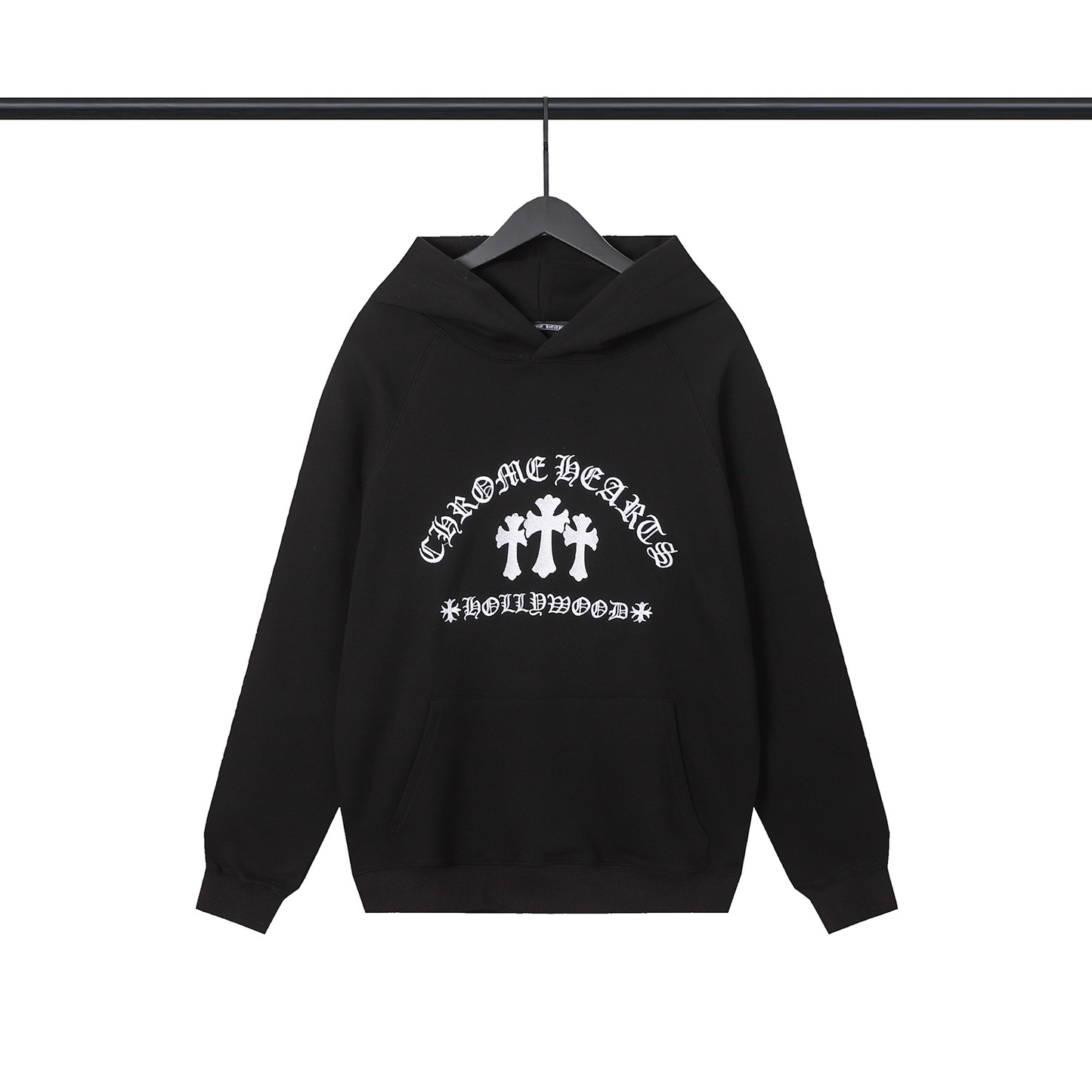 CHROME HEARTS HOLLYWOOD HOODIE BLACK