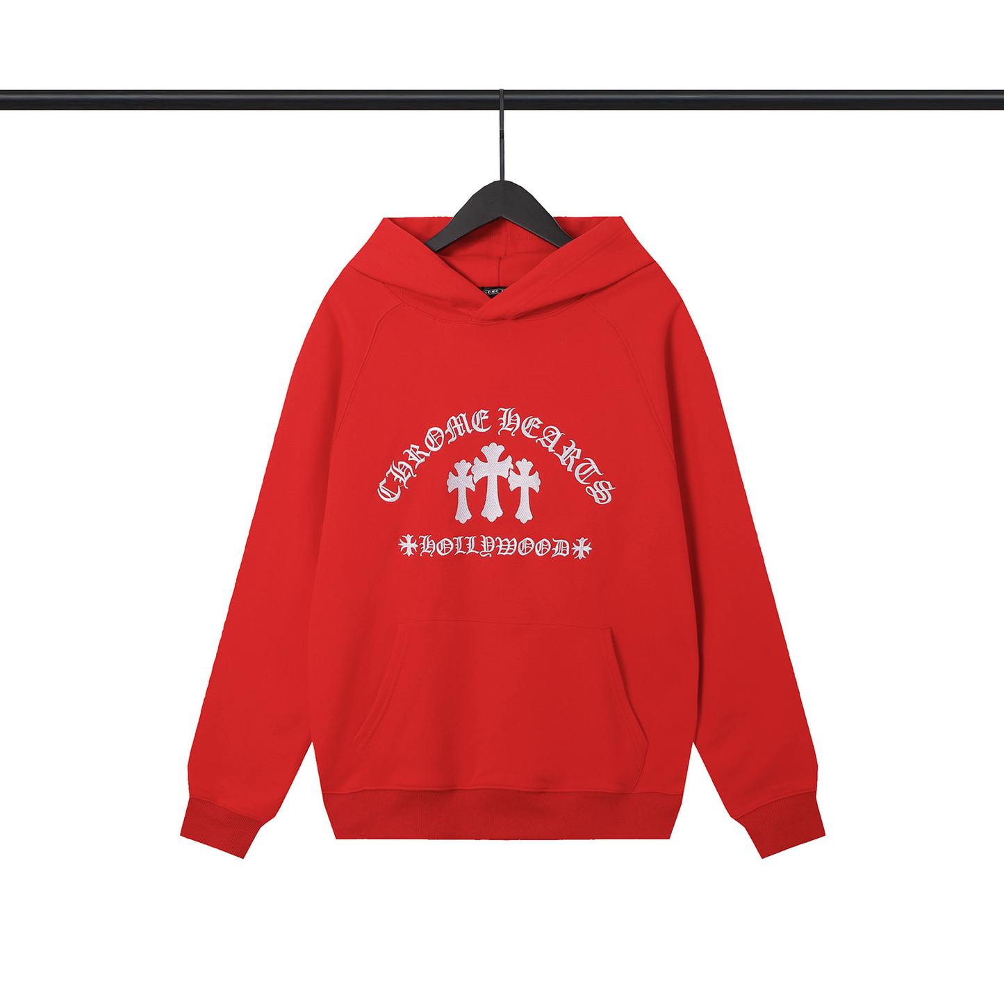 CHROME HEARTS HOLLYWOOD HOODIE RED
