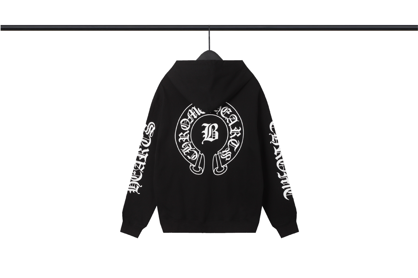 CHROME HEARTS B HOODIE BLACK