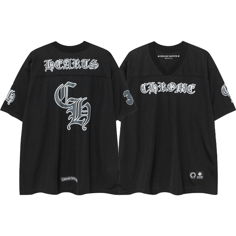 CHROME HEARTS MESH JERSEY BLACK