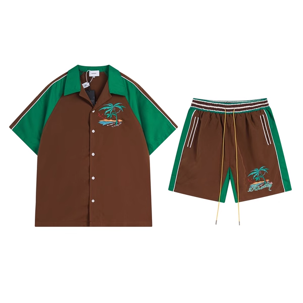RHUDE BROWN BEACH SET