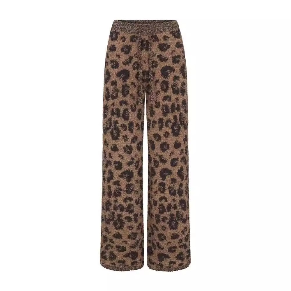 SKIMS LEOPARD TROUSERS