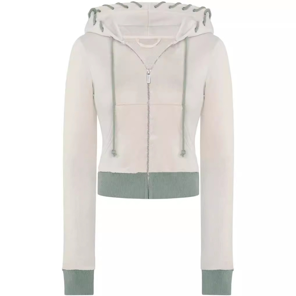 HIDDEN CULT CREAM ZIP UP