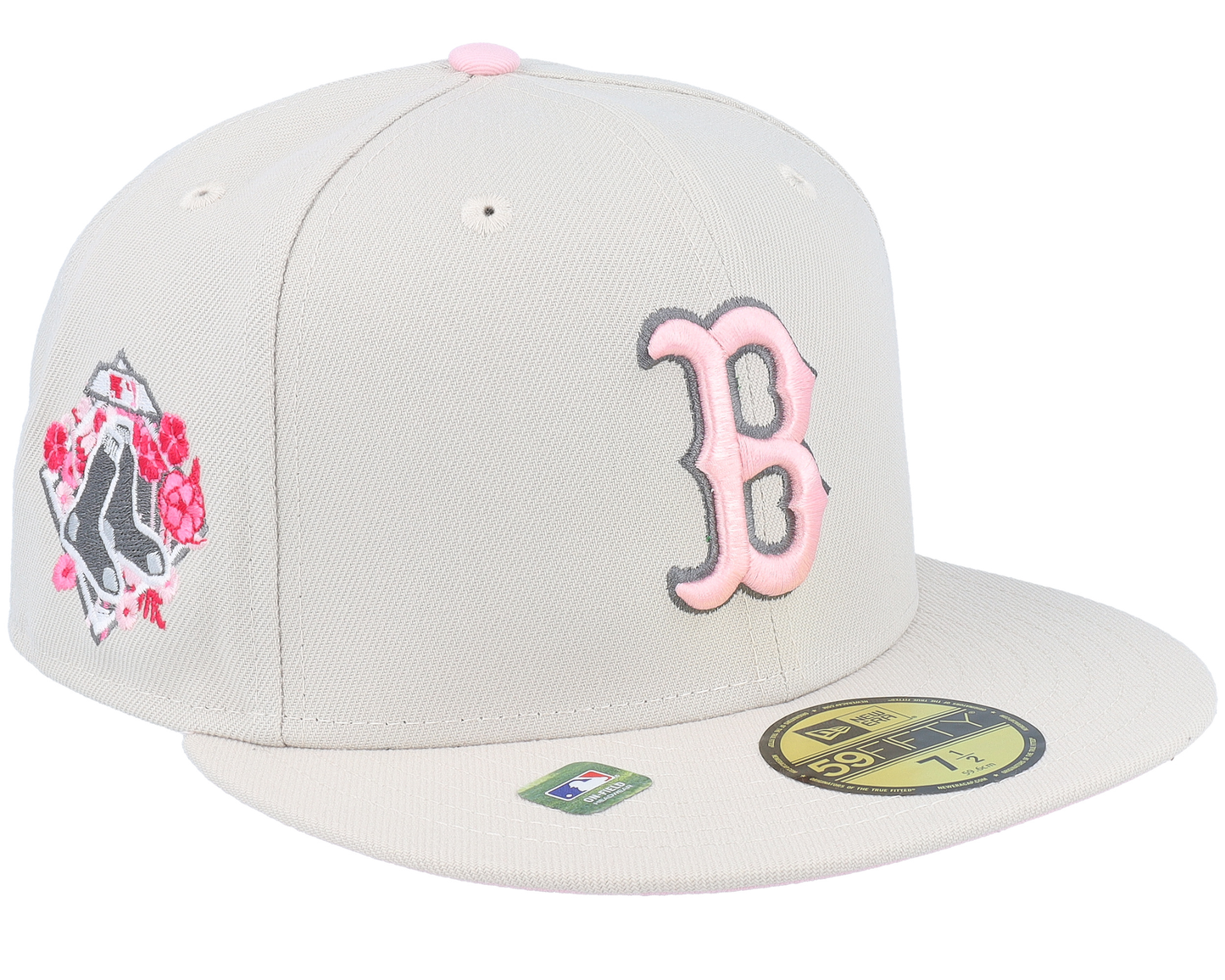 B PINK FITTED CAP