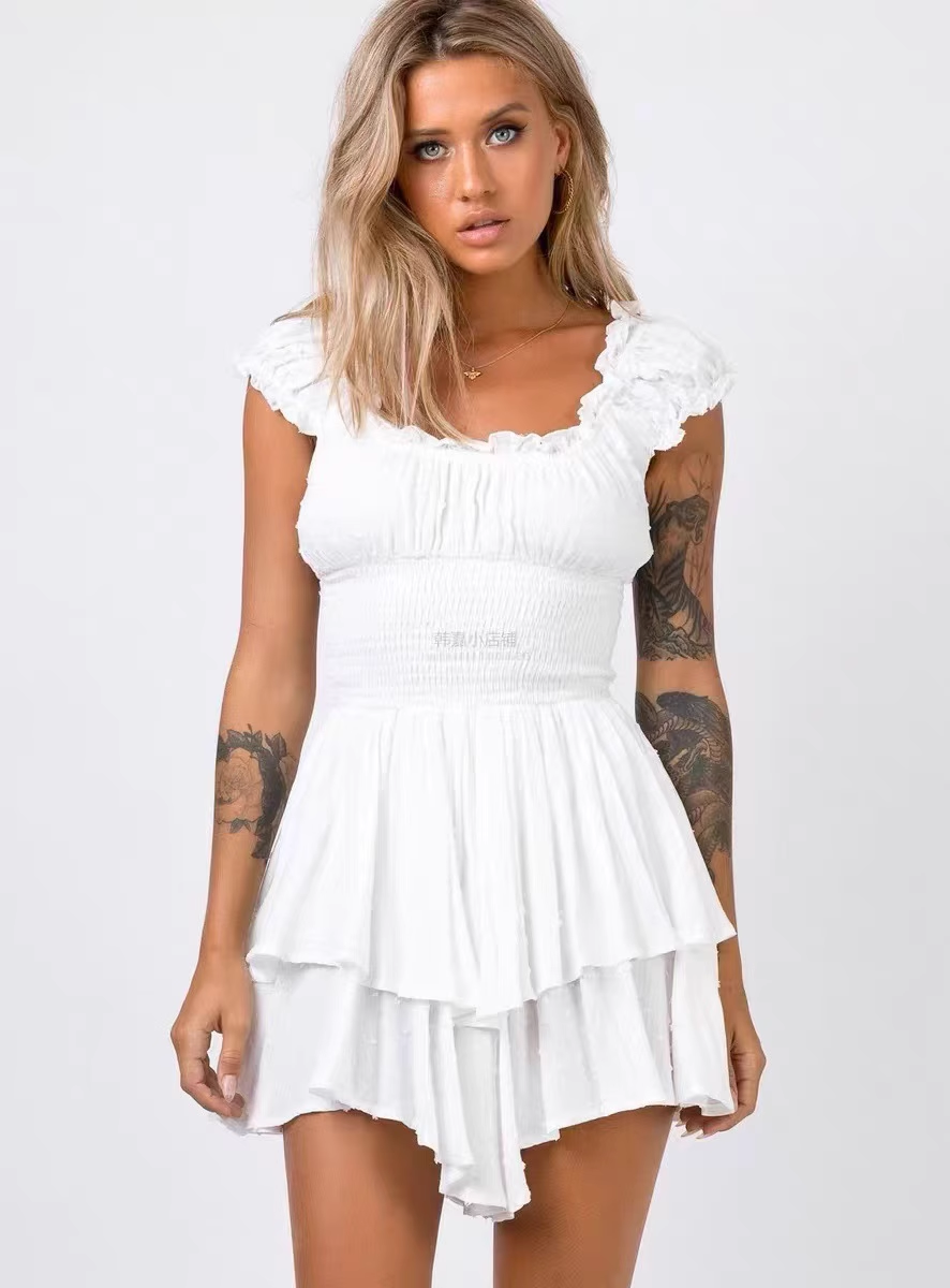 PRINCESS POLLY WHITE OFF SHOULDER DRESS