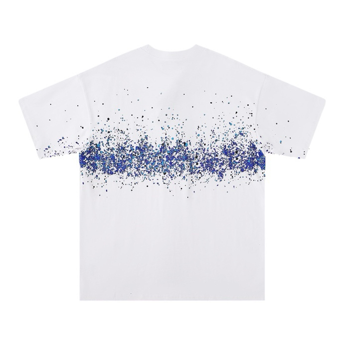 AMIRI WHITE BLUE SPLATTER SHIRT
