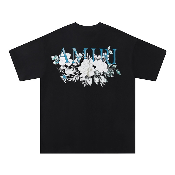 AMIRI FLOWER SHIRT BLACK