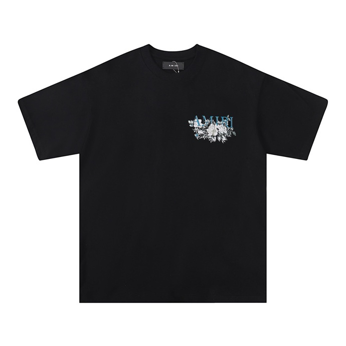 AMIRI FLOWER SHIRT BLACK
