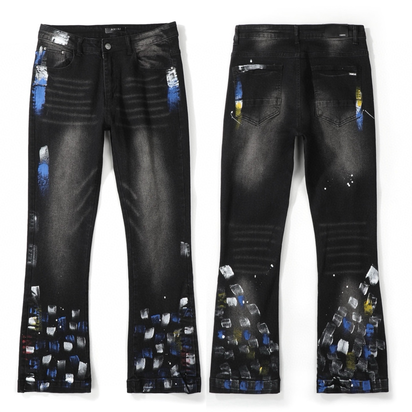 AMIRI BLACK PAINT JEANS
