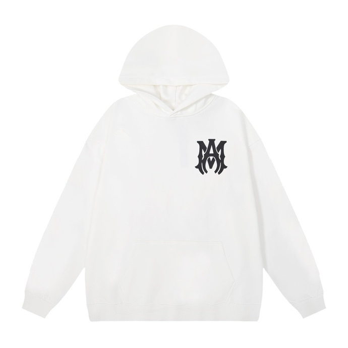 AMIRI LOGO HOODIE WHITE