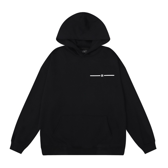 AMIRI MINIMAL BLACK HOODIE