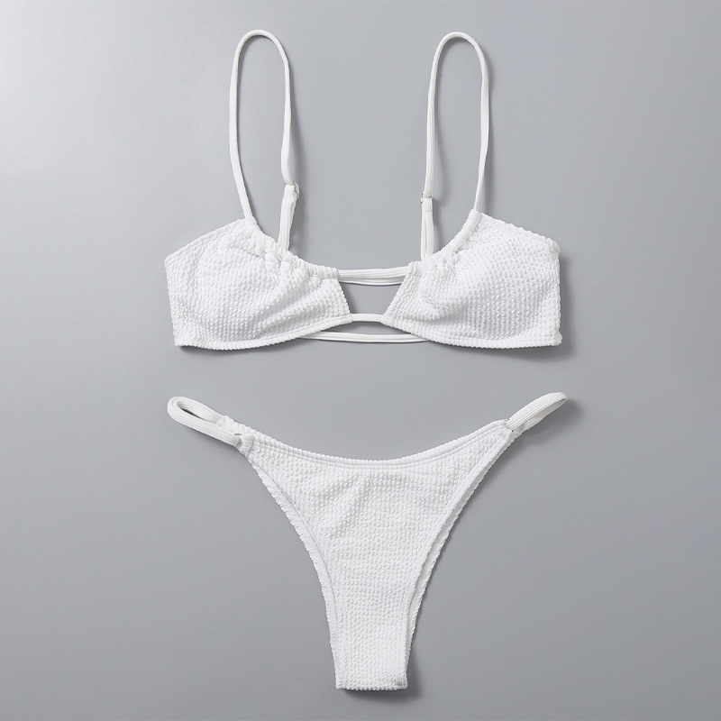 CROCHETED WHITE BIKINI SET