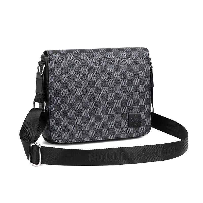 LV MESSENGER BAG GRAY CHECKERED BAG