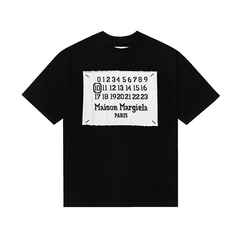 MAISON MARGIELA BOARD LOGO BLACK SHIRT