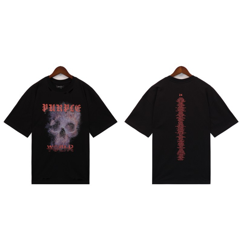 PURPLE BRAND SKULL SHIRT BLACK