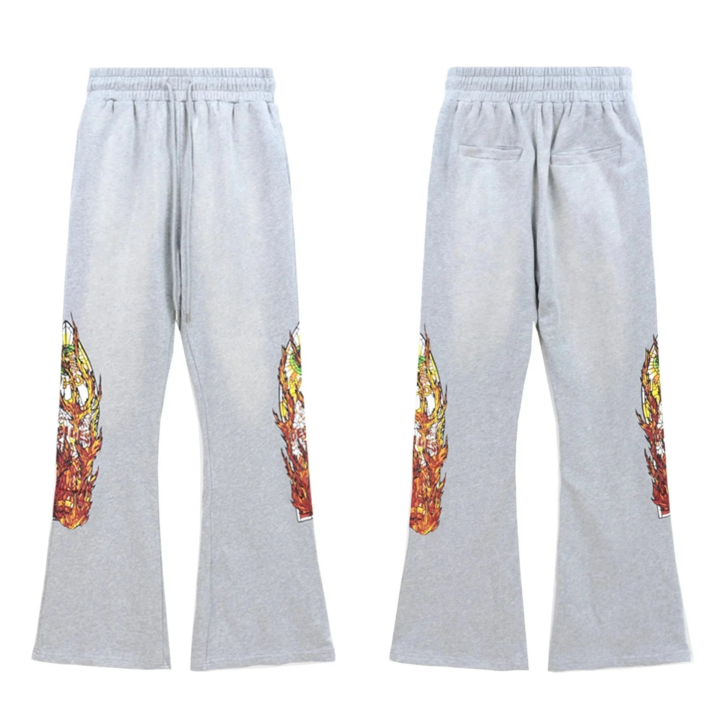 WDW FLARED PANTS GRAY