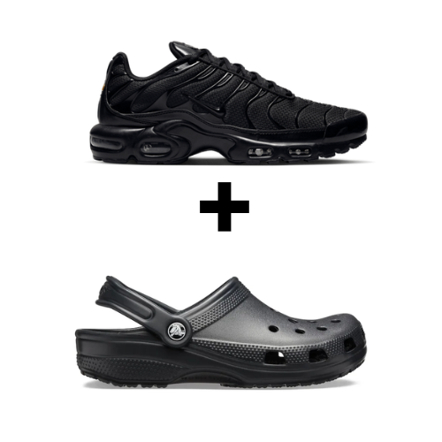 BLACK TNS + BLACK CROCS BUNDLE