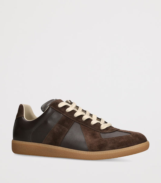 MAISON MARGIELA GATS BEIGE SUEDE LEATHER BLACK