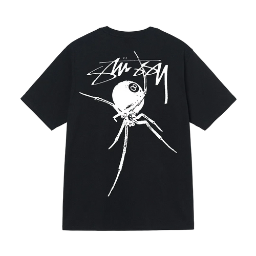 STUSSY BLACK SPIDER SHIRT