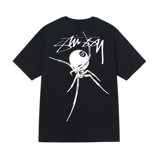 STUSSY BLACK SPIDER SHIRT