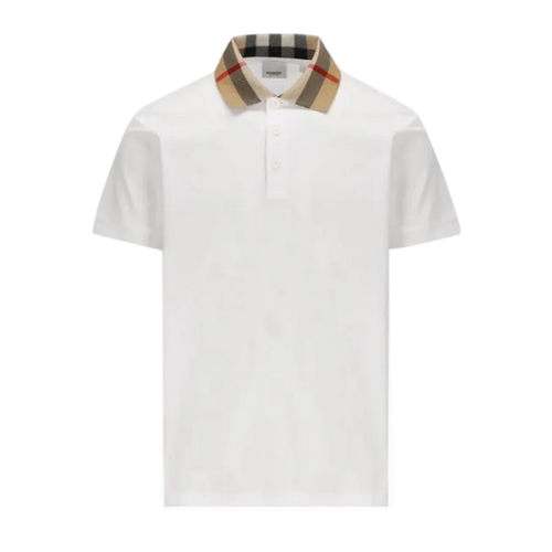 BURBERRY WHITE POLO SHIRT